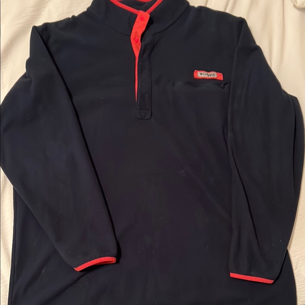 Columbia PFG Blue and Pink Pullover